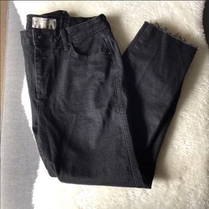 Free people raw hem high waisted jeans sz 29